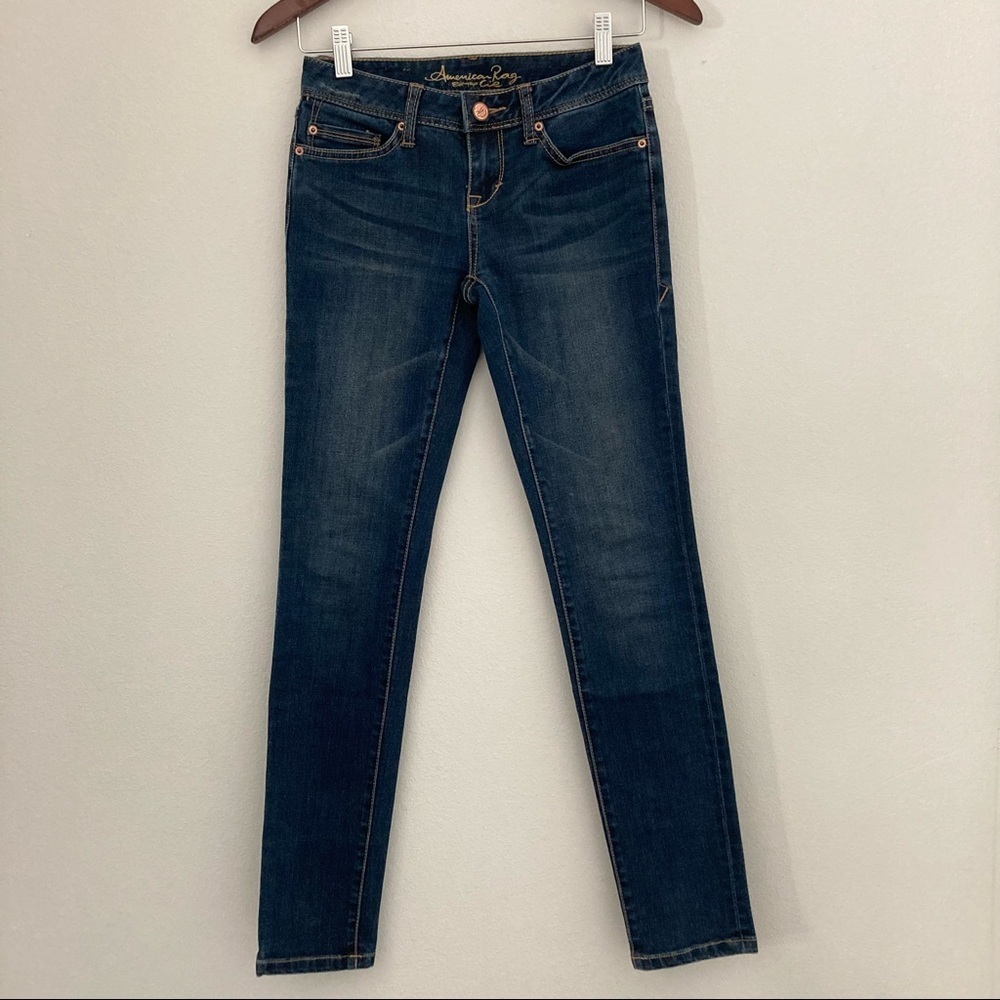 American Rag Low Rise Skinny Jeans 0S - Picture 2 of 9